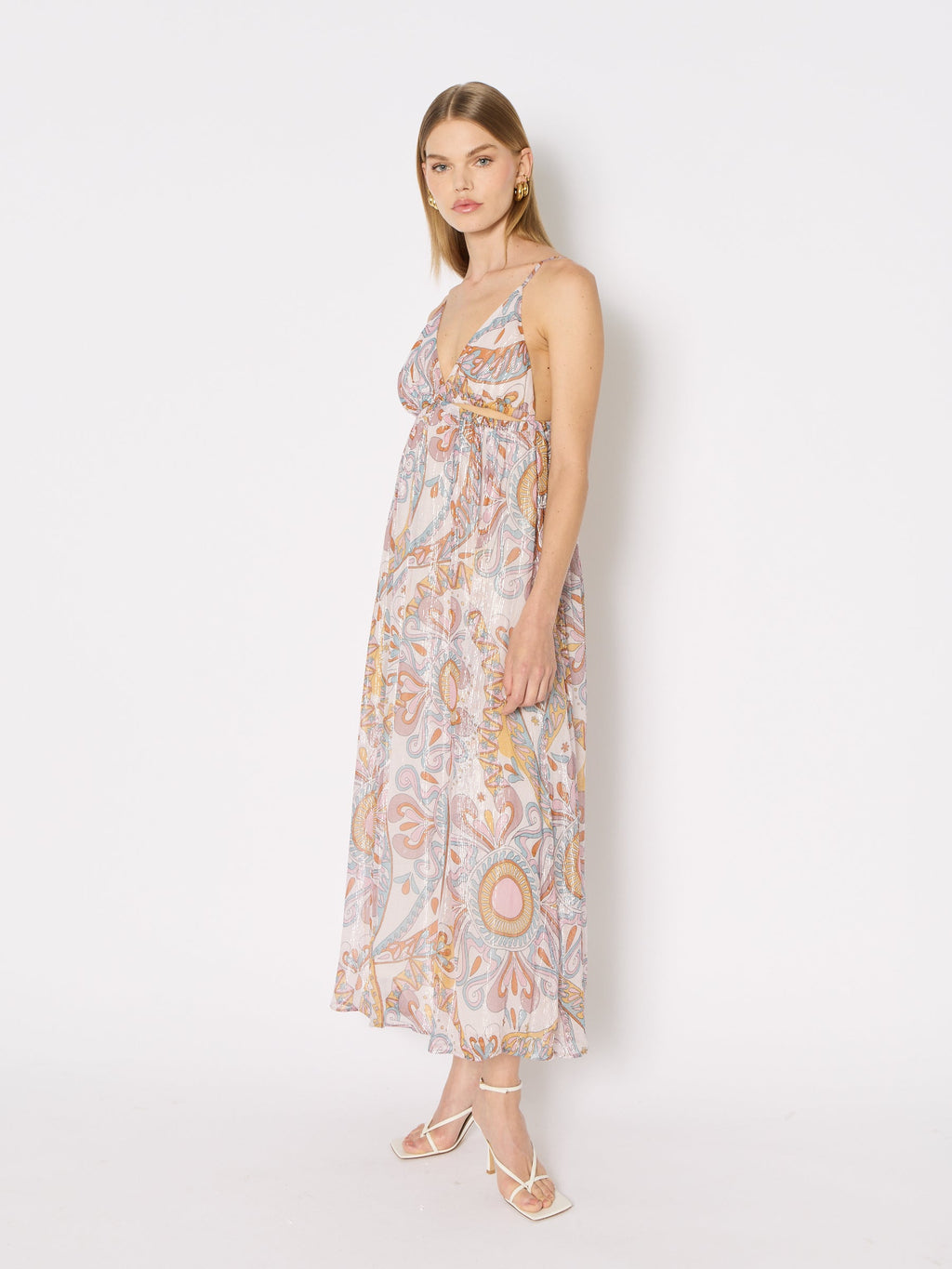 Long Printed Dress with Straps - Ibiza-Sunshine