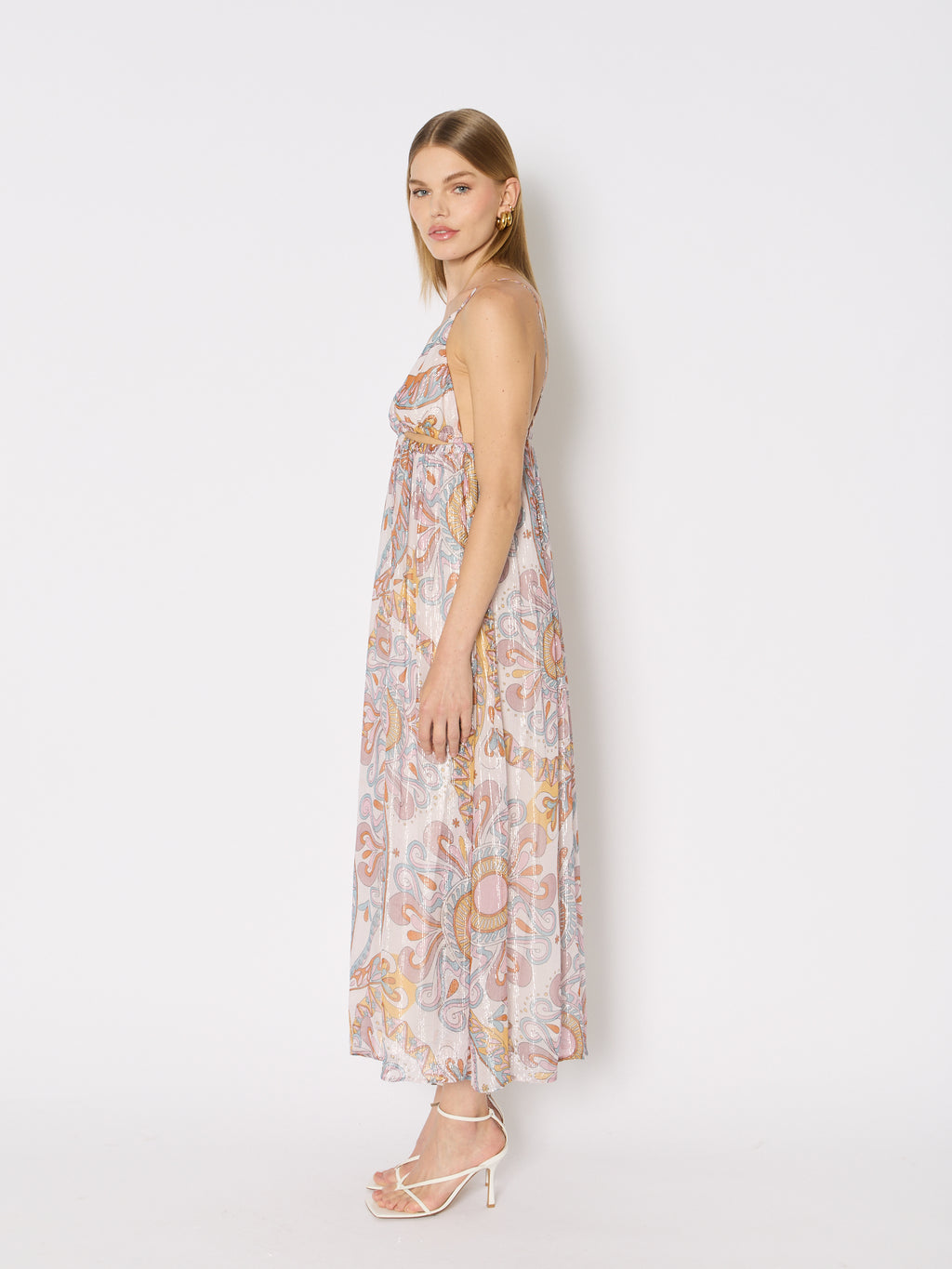 Long Printed Dress with Straps - Ibiza-Sunshine