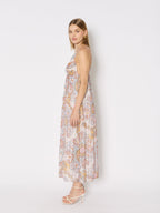 Long Printed Dress with Straps - Ibiza-Sunshine