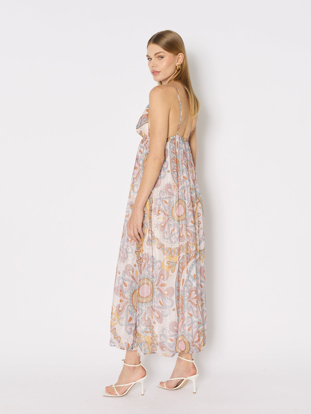 Long Printed Dress with Straps - Ibiza-Sunshine