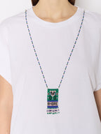 Berenice - T-shirt with Pearl Necklace - White