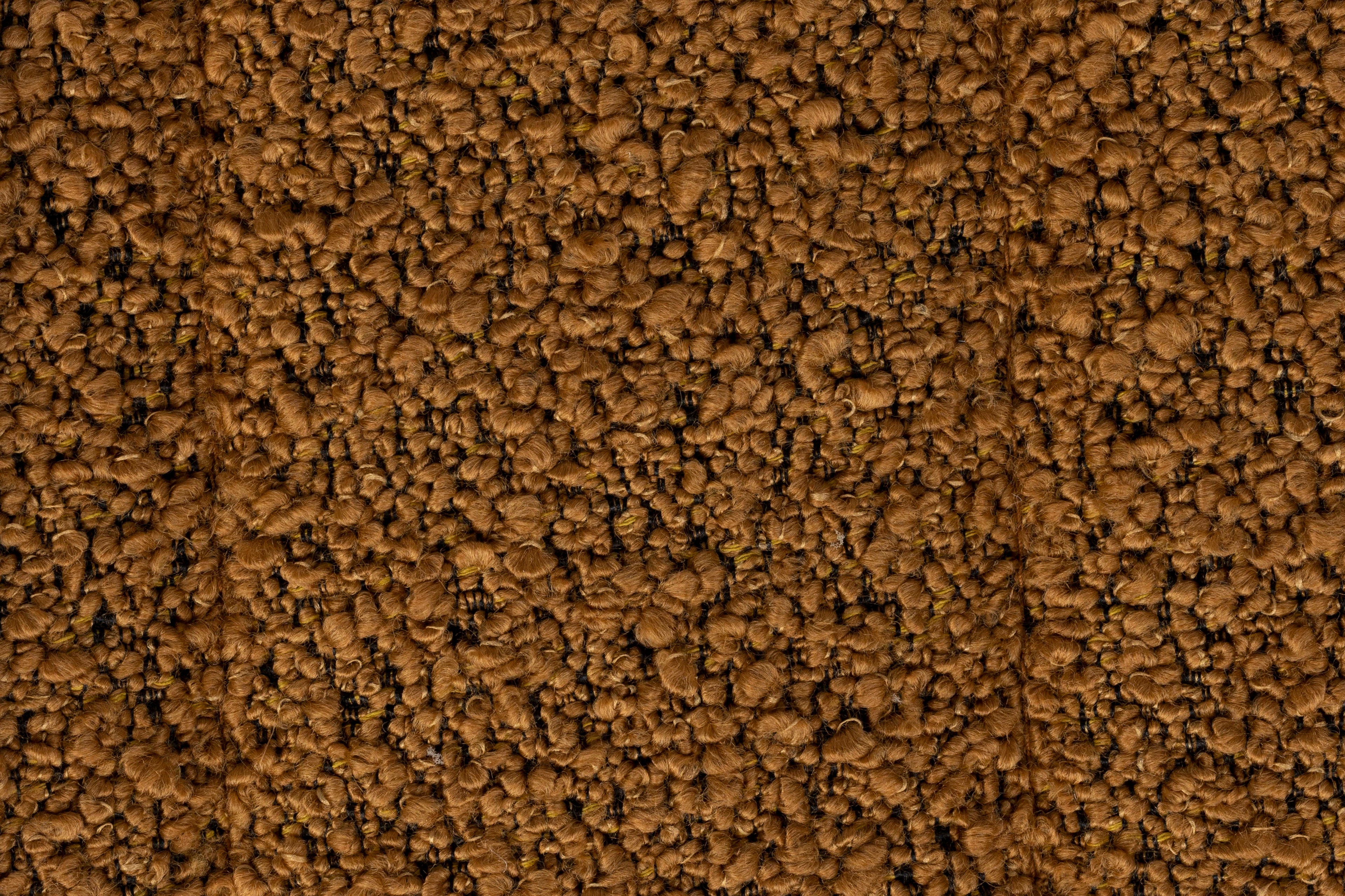 Jax Bouclé - Sillón lounge - Tela - Ocre/Marrón