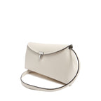 Toteme - Pochette T-Lock Leather - Femme - Cream
