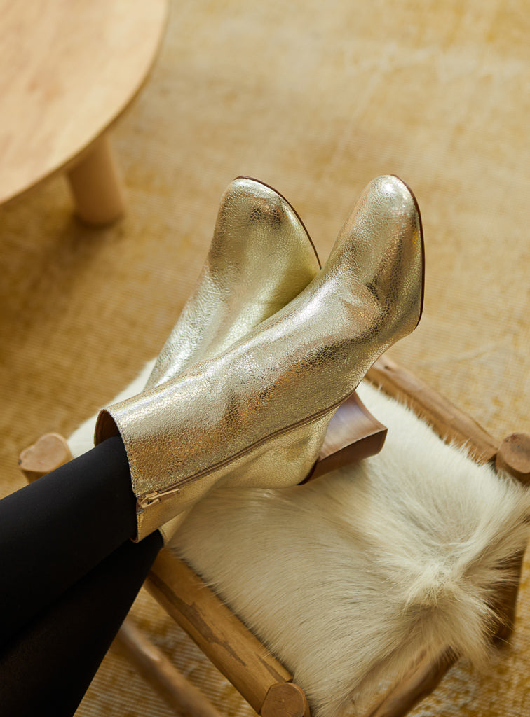Botines Claudette - Dorado