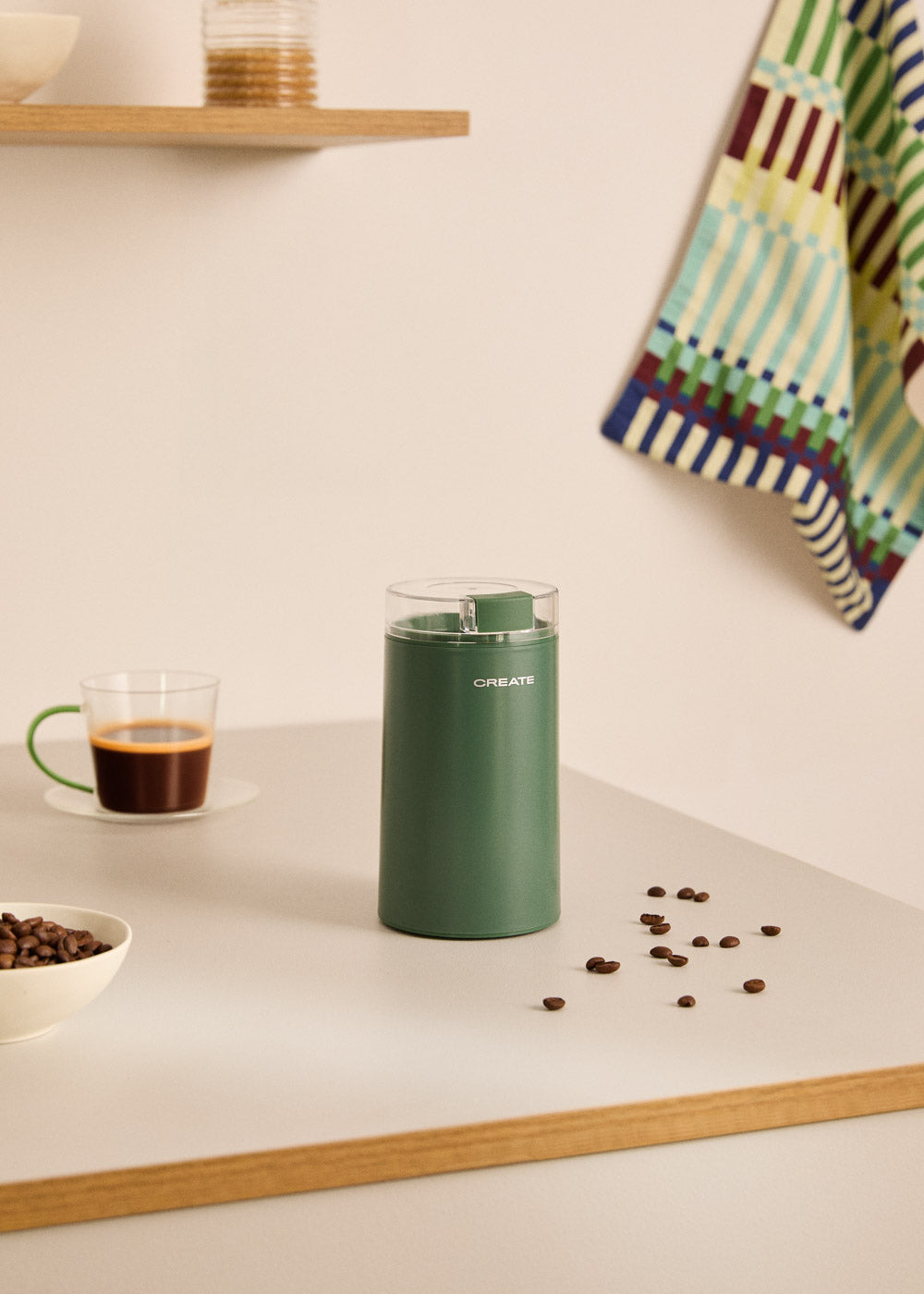 Coffee Grinder Studio - Stainless Steel Coffee & Food Grinder - Sage Green