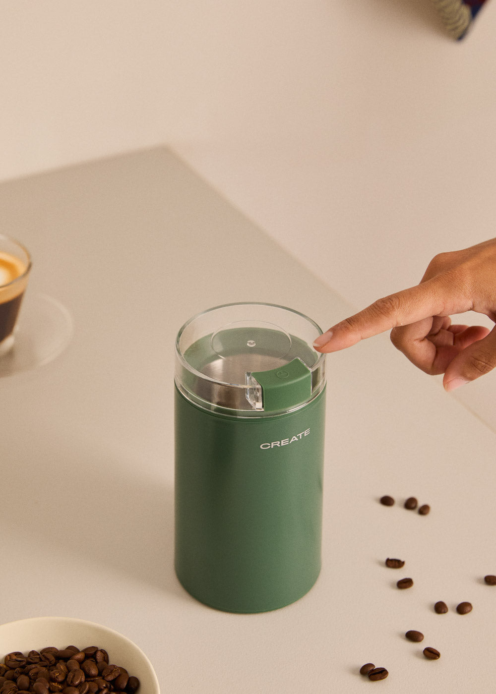 Coffee Grinder Studio - Stainless Steel Coffee & Food Grinder - Sage Green