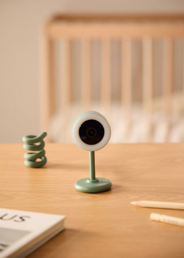 Baby Cam Connect - Baby monitor con videocamera Wi-Fi e audio bidirezionale - Salvia