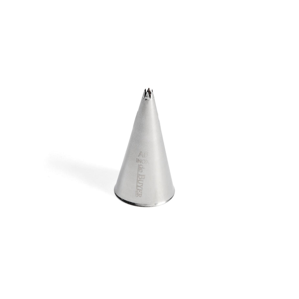 Stainless Steel Fluted Piping Nozzle A6 - 6 Teeth - Ø 0.3 cm