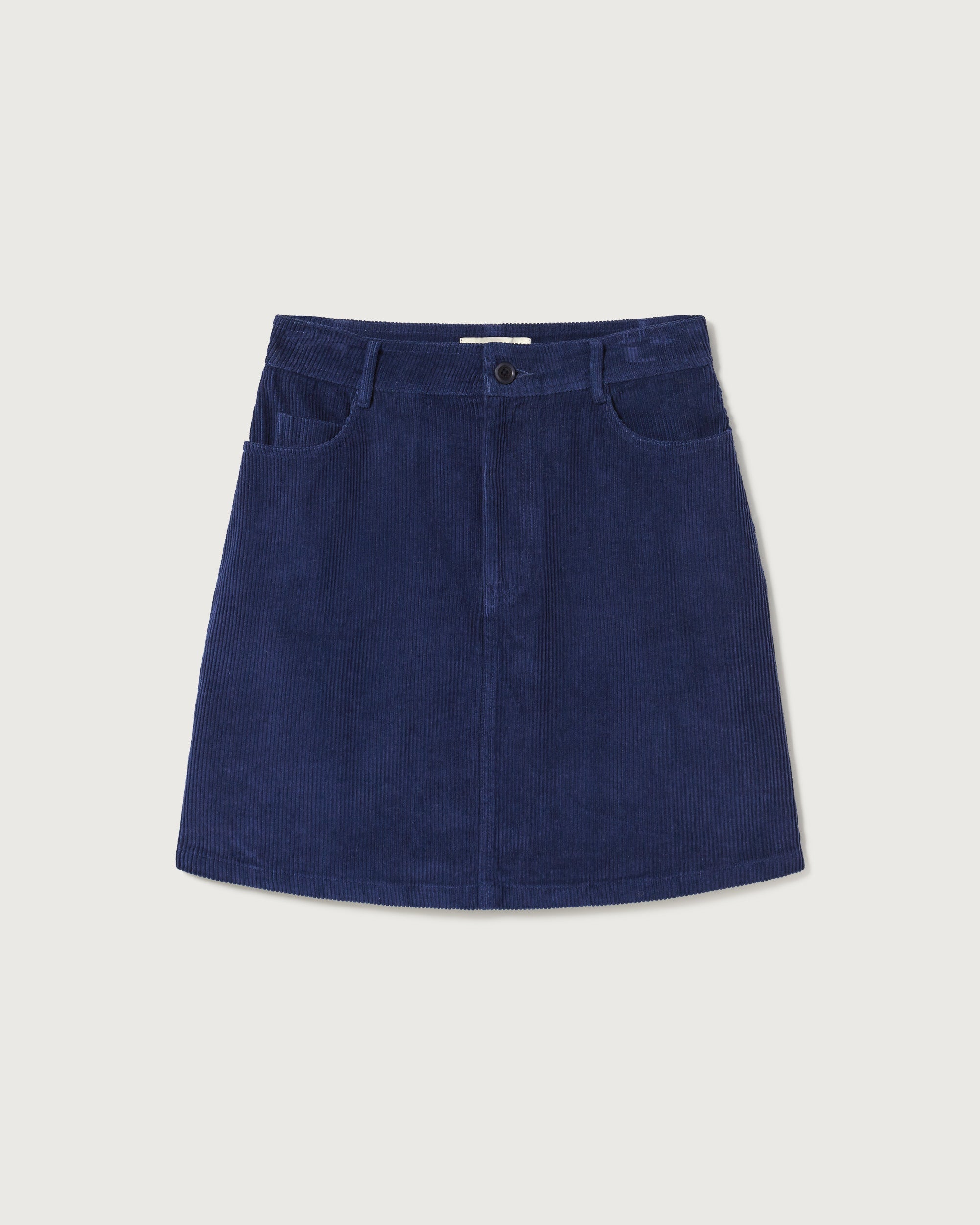 Jupe En Velours À Carreaux Bleus Marsha