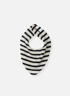 Bavana Bib - Navy Striped Ecru