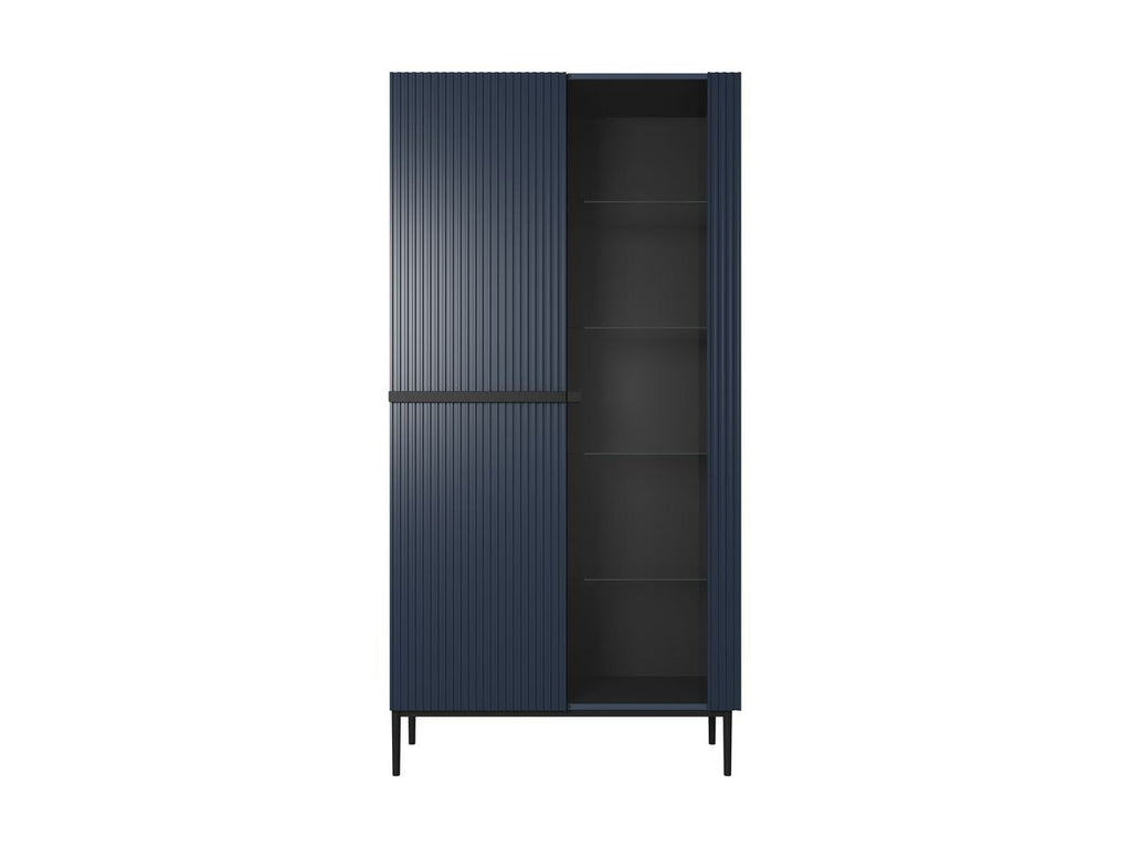 Mueble vitrina de 2 puertas - Kasha - Patas negras
