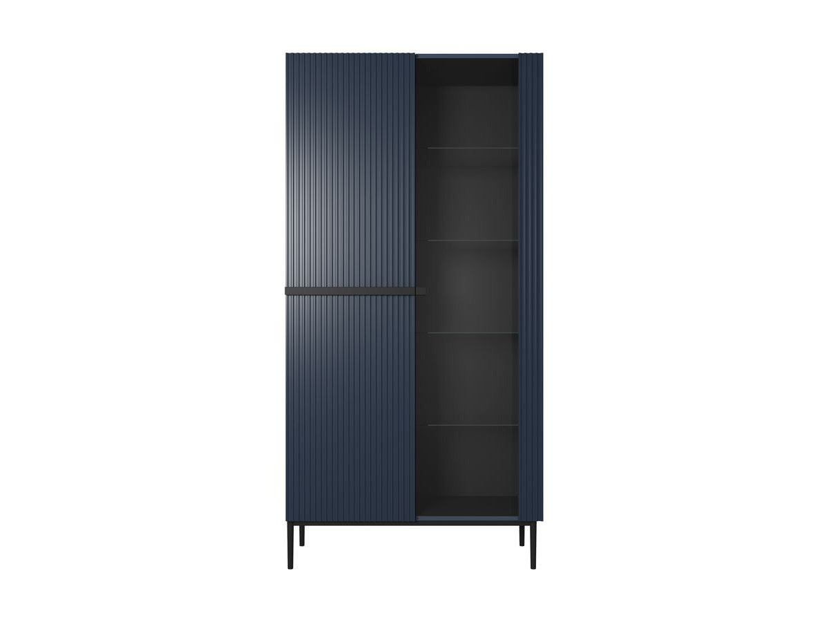 Mueble vitrina de 2 puertas - Kasha - Patas negras