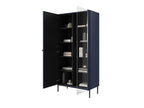 Mueble vitrina de 2 puertas - Kasha - Patas negras