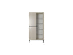 Kasha - Meuble Vitrine 2 Portes - Pieds Noirs