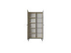 Kasha - Meuble Vitrine 2 Portes - Pieds Noirs