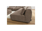 Modular Fixed Corner Sofa Jeanne Velvet Fabric with 4 Armchairs, 1 Corner and 1 Ottoman