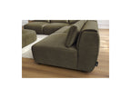 Modular Fixed Corner Sofa Jeanne Velvet Fabric with 4 Armchairs, 1 Corner and 1 Ottoman
