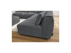 Modular Fixed Corner Sofa Jeanne Velvet Fabric with 4 Armchairs, 1 Corner and 1 Ottoman