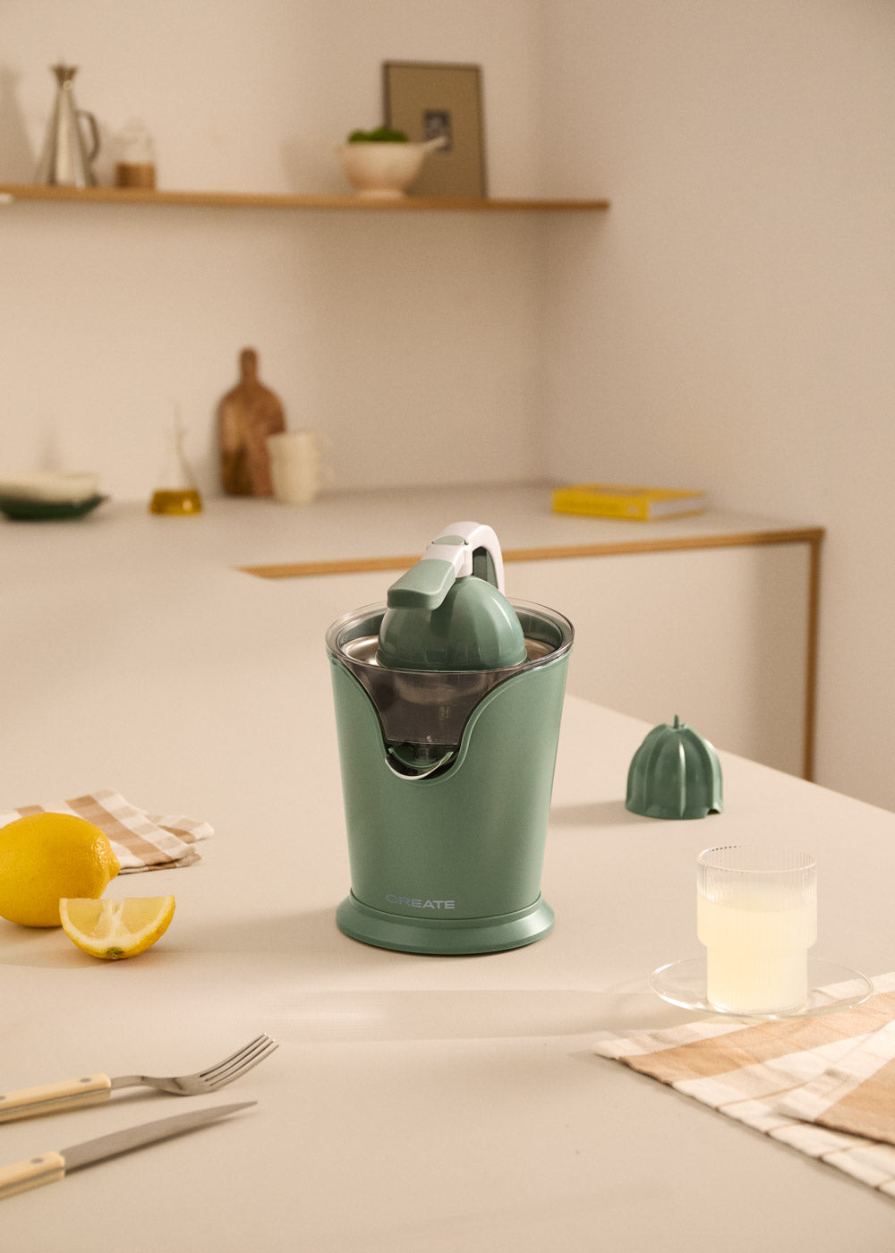 Juicer Press - Exprimidor eléctrico - 100 W - Verde salvia