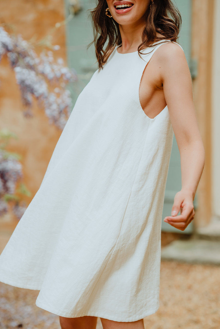 Robe Noélie Lin Blanc