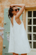 Robe Noélie Lin Blanc