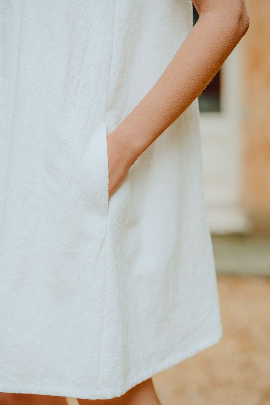 Robe Noélie Lin Blanc