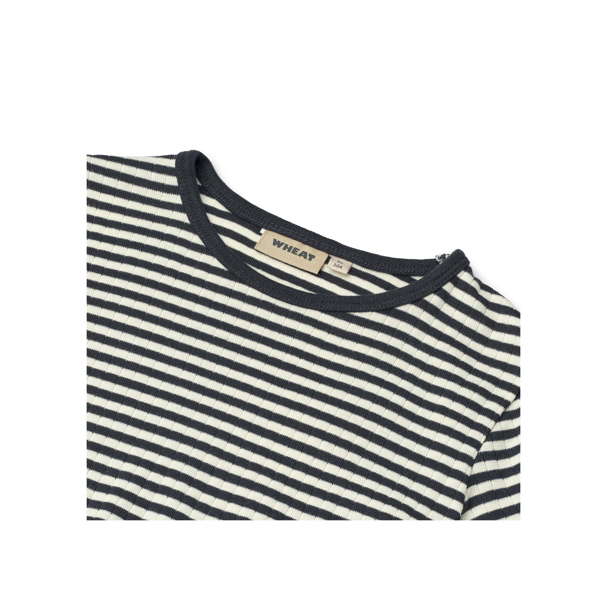 Långärmad T-shirt Stig - Navy Rib Stripe