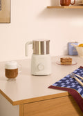 Milk Frother Retro - Milk Frother & Milk Heater with Removable Jug - Off-White