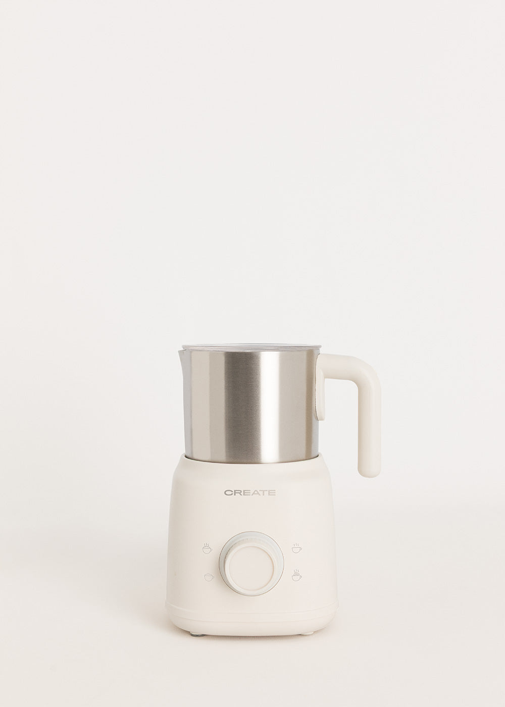 Milk Frother Retro - Milk Frother & Milk Heater with Removable Jug - Off-White