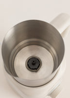 Milk Frother Retro - Milk Frother & Milk Heater with Removable Jug - Off-White