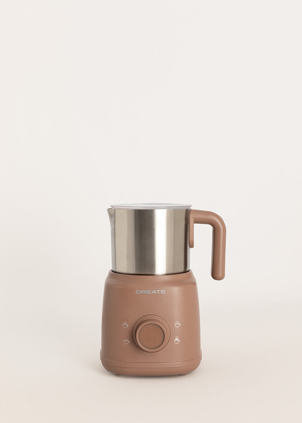 Milk Frother Retro - Espumador de Leche y Calentador de Leche con Jarra Extraíble - Moca