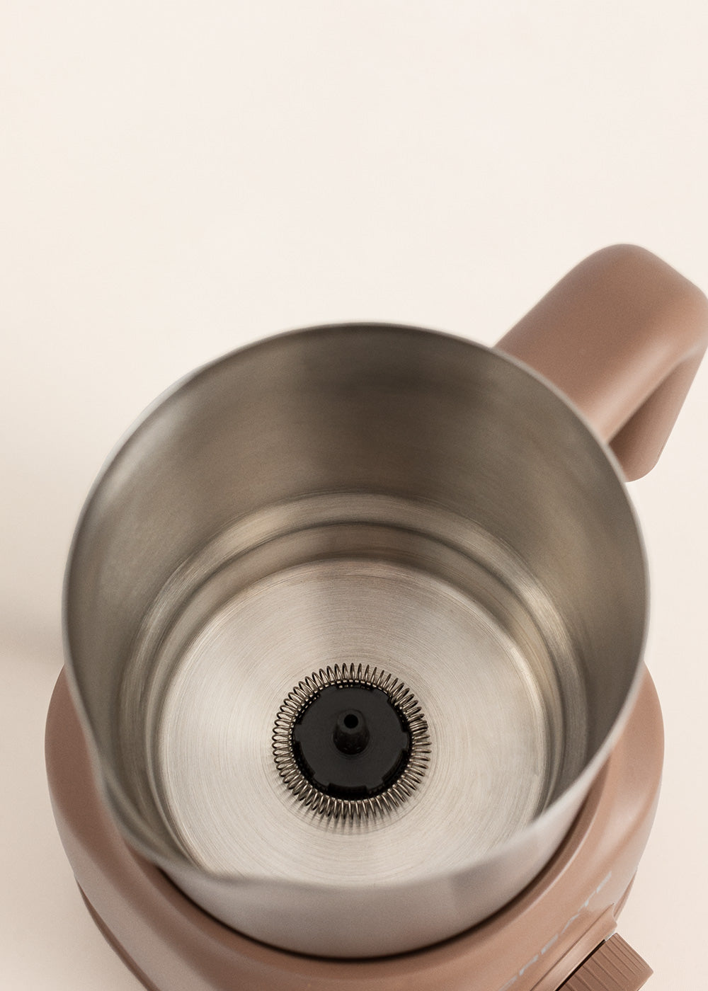 Milk Frother Retro - Espumador de Leche y Calentador de Leche con Jarra Extraíble - Moca