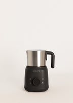 Retro Milk Frother - Milk Frother & Heater with Removable Jug - Black