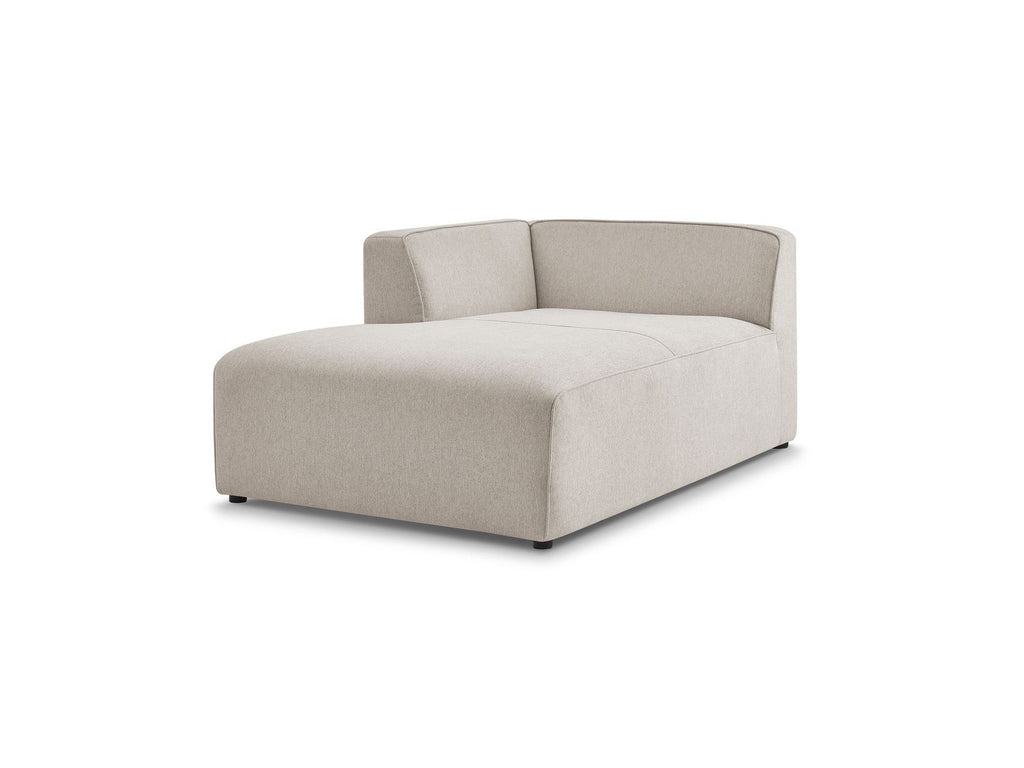 Chaise longue para sofá modular MEGEVE - Tela jaspeada - Esquina izquierda