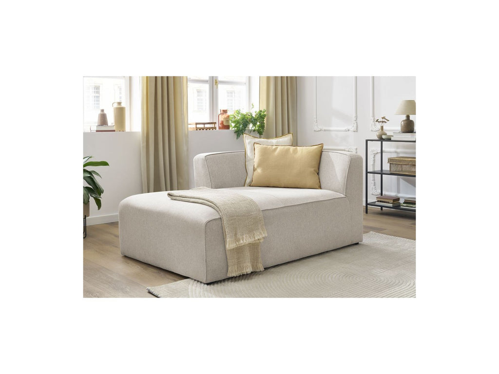 Chaise longue para sofá modular MEGEVE - Tela jaspeada - Esquina izquierda