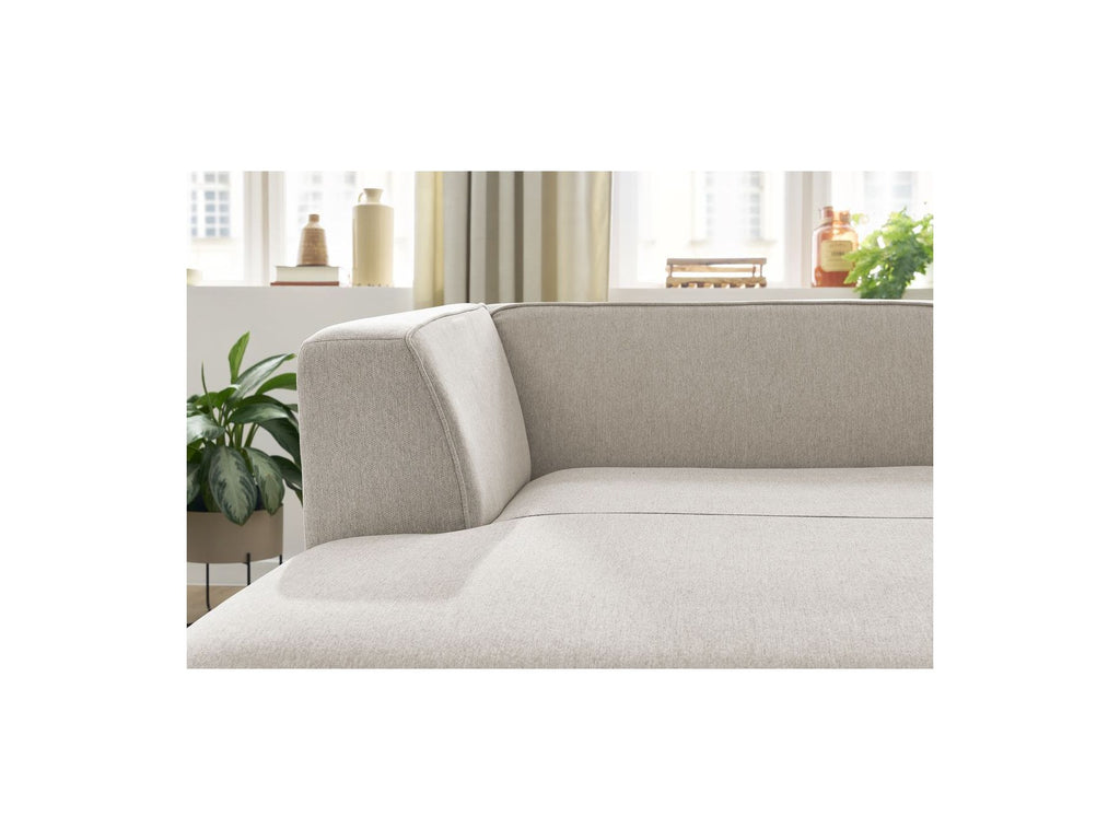 Chaise longue para sofá modular MEGEVE - Tela jaspeada - Esquina izquierda
