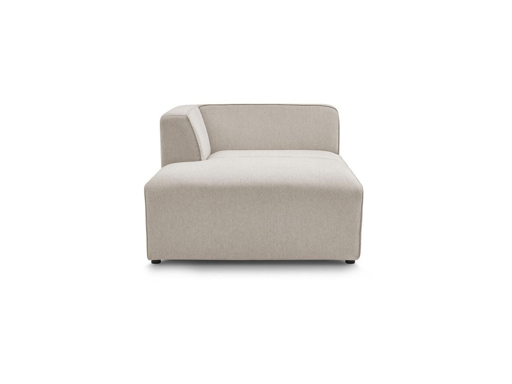 Chaise longue para sofá modular MEGEVE - Tela jaspeada - Esquina izquierda