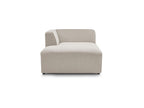 Chaise longue para sofá modular MEGEVE - Tela jaspeada - Esquina izquierda