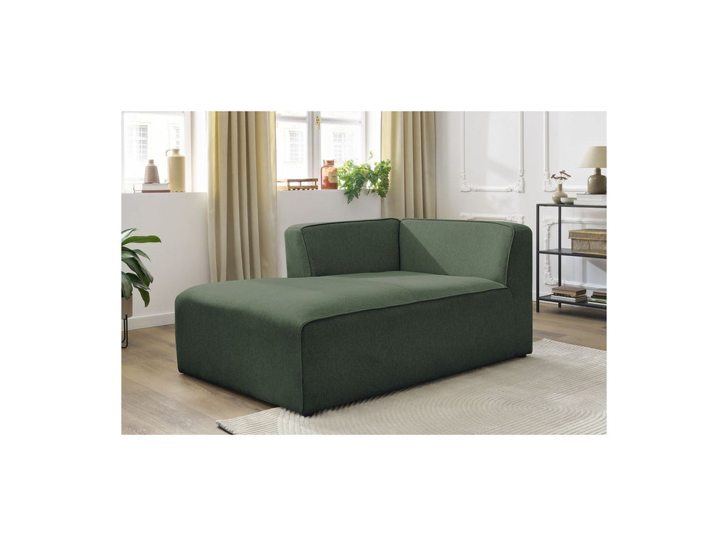 Chaise longue para sofá modular MEGEVE - Tela jaspeada - Esquina izquierda