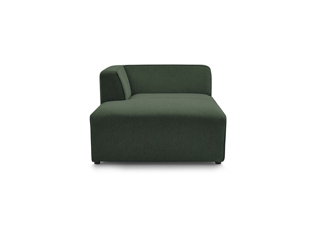 Chaise longue para sofá modular MEGEVE - Tela jaspeada - Esquina izquierda
