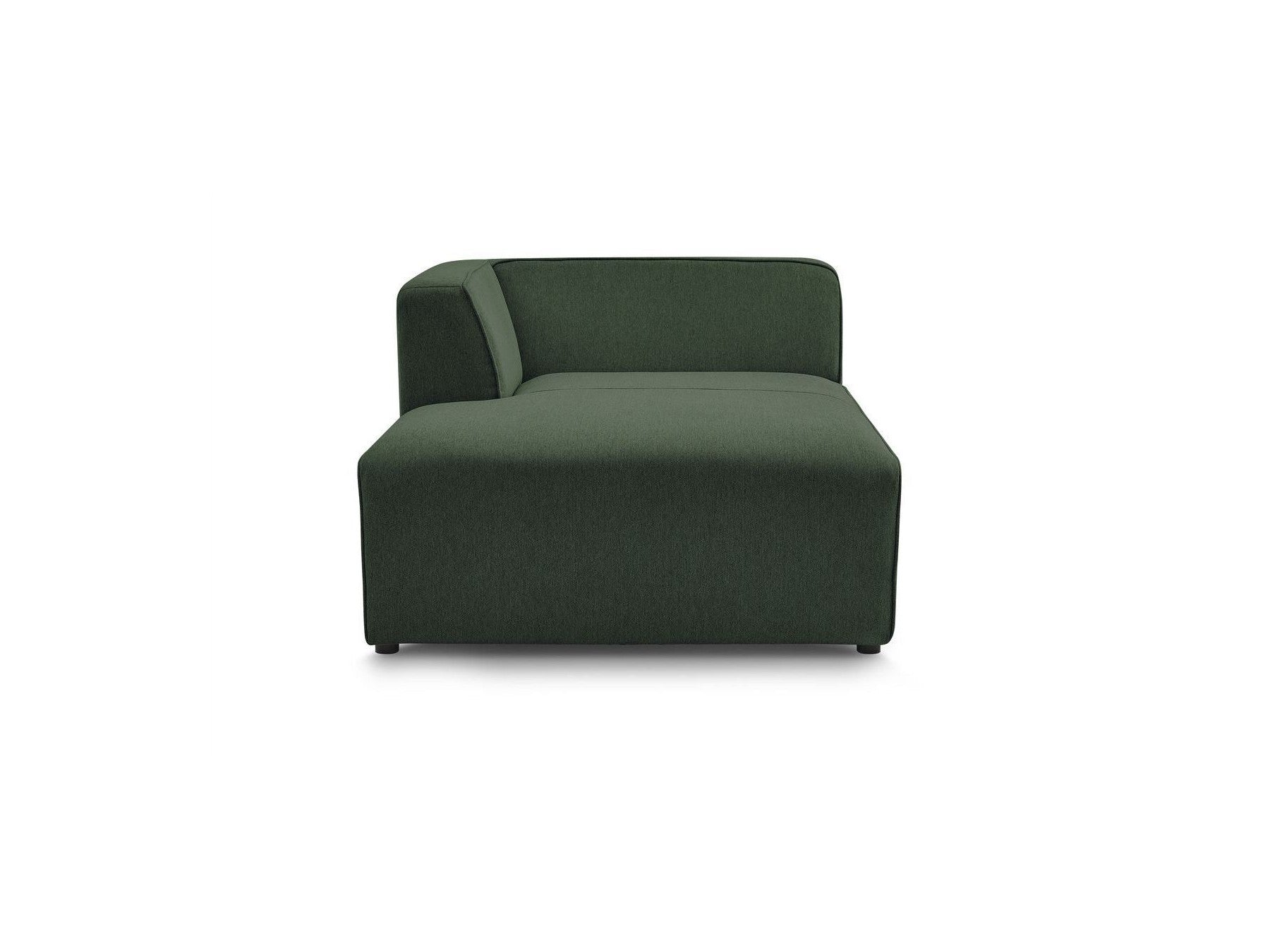Chaise longue para sofá modular MEGEVE - Tela jaspeada - Esquina izquierda