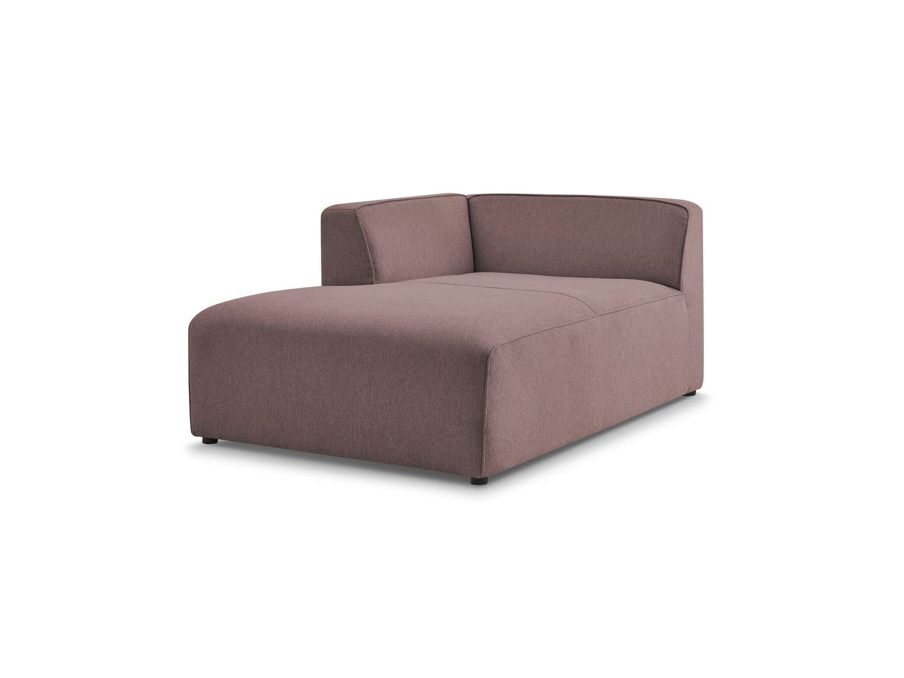 Chaise longue para sofá modular MEGEVE - Tela jaspeada - Esquina izquierda