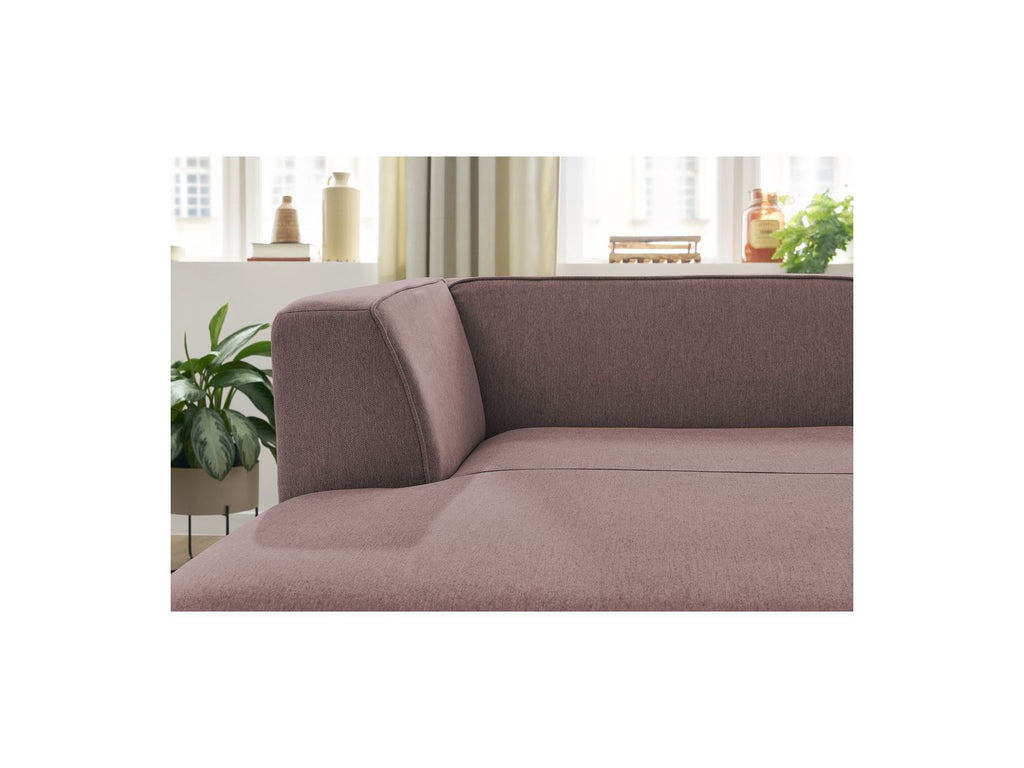 Chaise longue para sofá modular MEGEVE - Tela jaspeada - Esquina izquierda