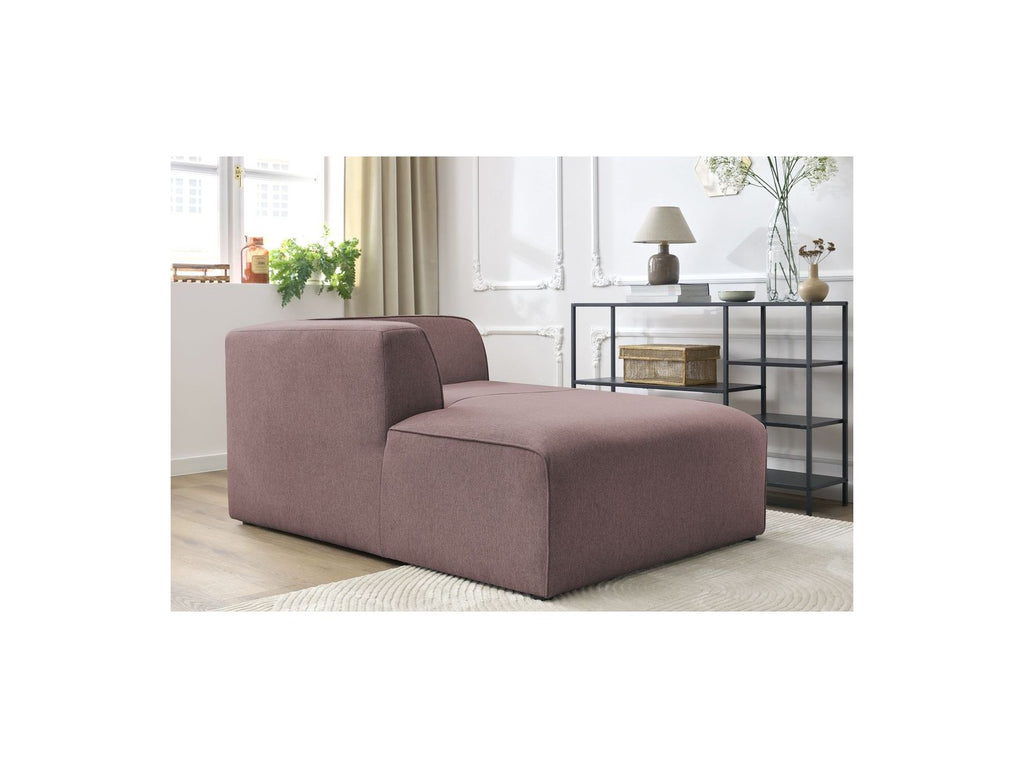 Chaise longue para sofá modular MEGEVE - Tela jaspeada - Esquina izquierda
