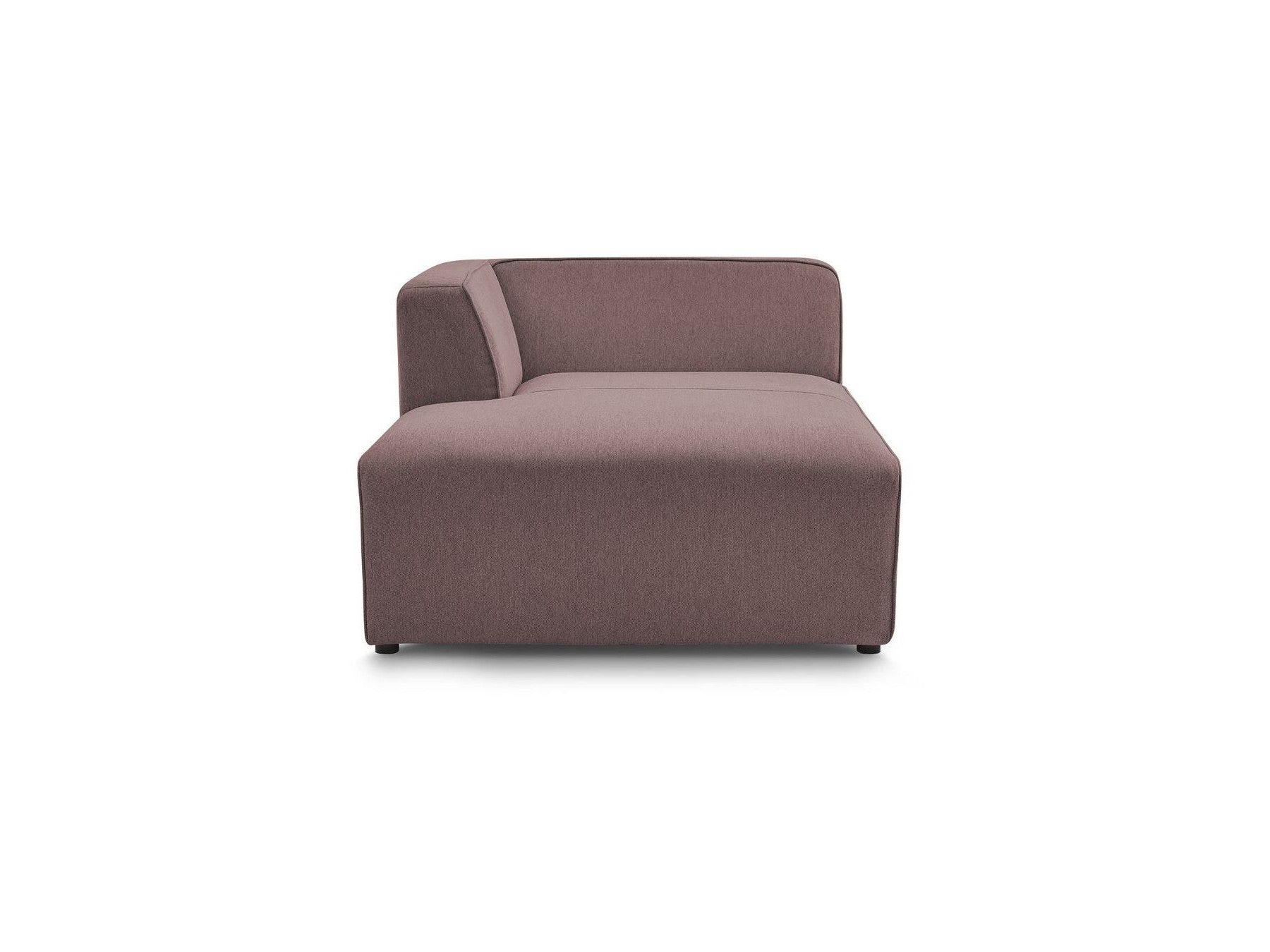 Chaise longue para sofá modular MEGEVE - Tela jaspeada - Esquina izquierda