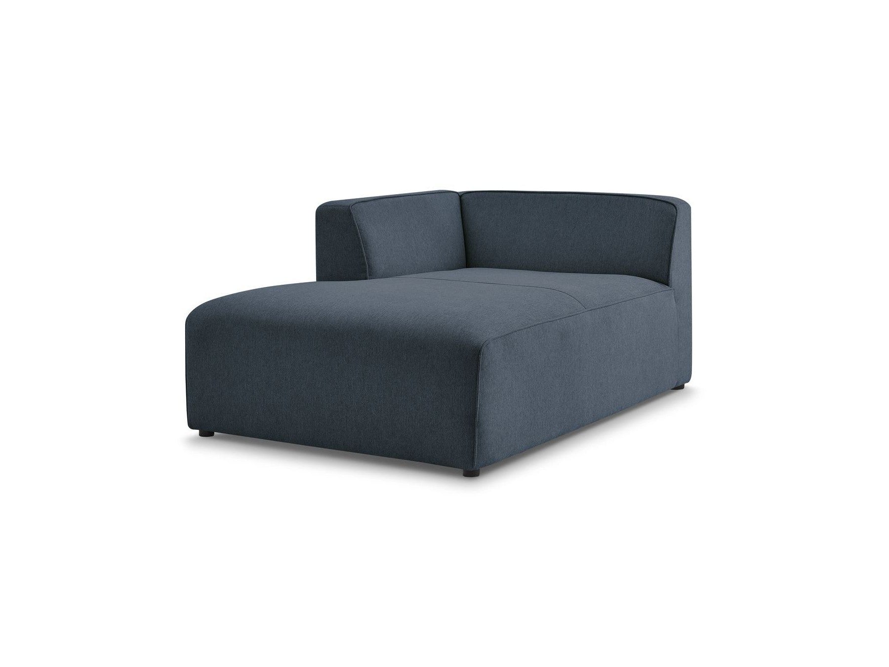Chaise longue para sofá modular MEGEVE - Tela jaspeada - Esquina izquierda