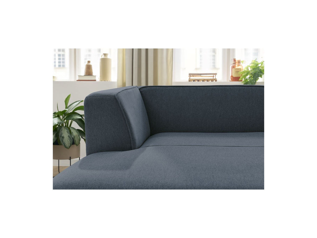 Chaise longue para sofá modular MEGEVE - Tela jaspeada - Esquina izquierda