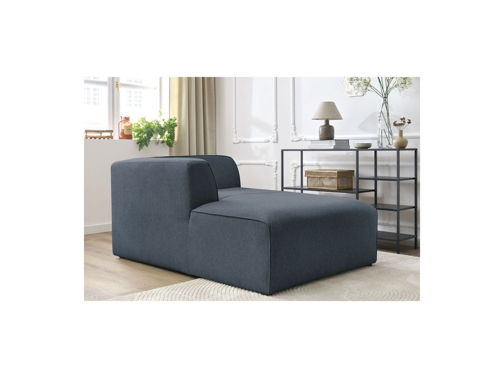 Chaise longue para sofá modular MEGEVE - Tela jaspeada - Esquina izquierda