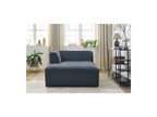 Chaise longue para sofá modular MEGEVE - Tela jaspeada - Esquina izquierda