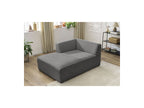 Chaise longue para sofá modular MEGEVE - Tela jaspeada - Esquina izquierda